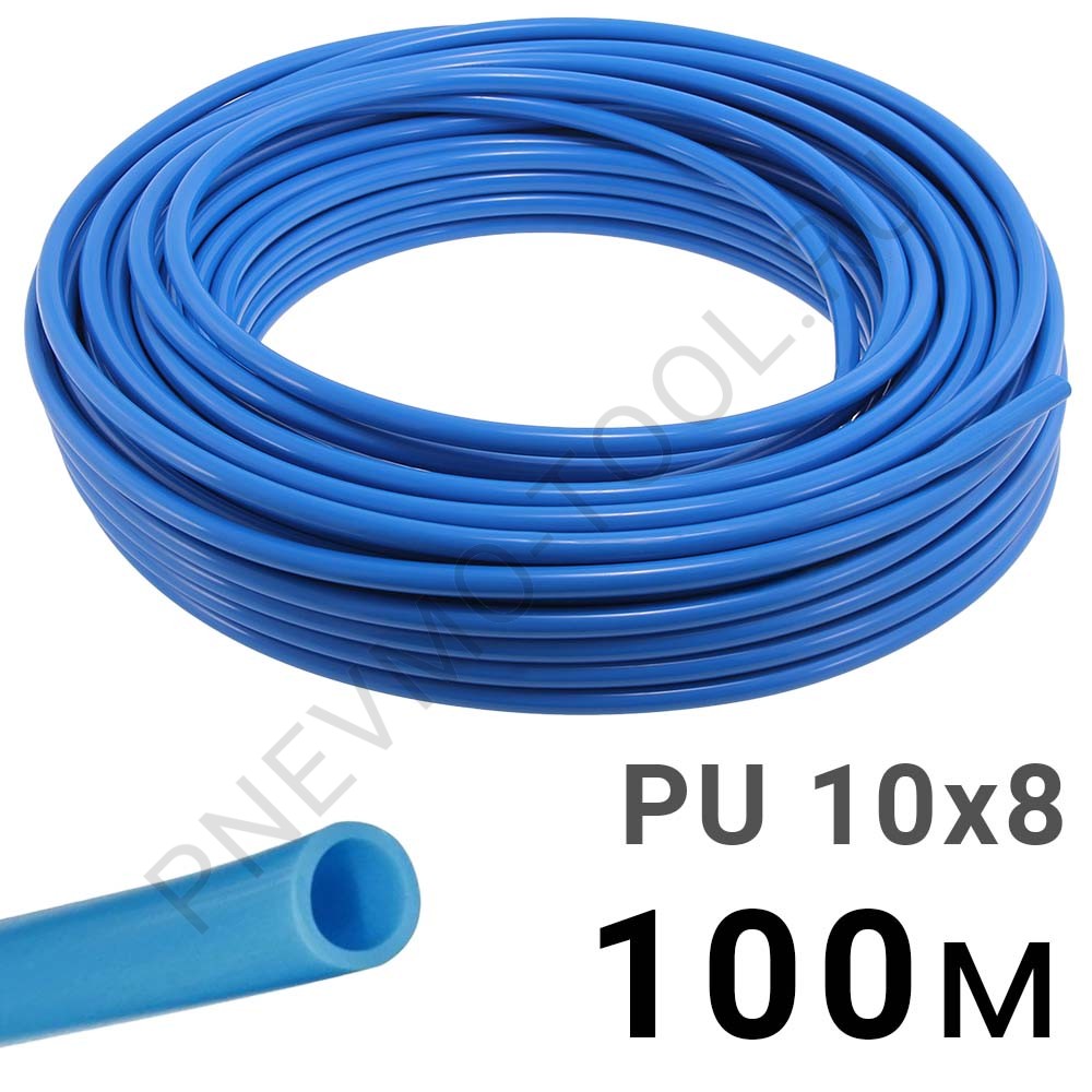 Полиуретановая трубка PI TOOLS PU10-8-100 для пневмосистем, 10x8 мм, 100 м