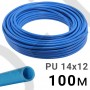 Полиуретановая трубка PI TOOLS PU14-12-100 для пневмосистем, 14x12 мм, 100 м