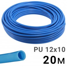 Трубка полиуретановая синяя PI TOOLS PU12-10-20, бухта 20 м, прямая до 8 бар, Арт. 1475