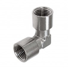 Фитинг угловой L-1/4FF резьбовой, для труб. Арт. 0595
