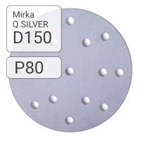 3661109980 - Q.SILVER 150 mm GRIP 15 HOLE P80